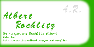 albert rochlitz business card